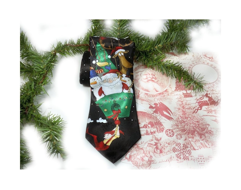 men/'s Christmas necktie Holiday tie Xmas Party tie -Christmas neck wear # T 5 Hallmark tie