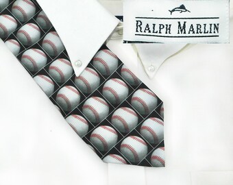 vintage Ralph Marlin tie, Vintage 1990's Men's Tie -sports necktie - designer wide tie ,suit office necktie, gift for him, # T 114