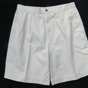 men&#39;s pleated front shorts, Beige shorts men - men&#39;s dress shorts, size 34 shorts men ,   # 16