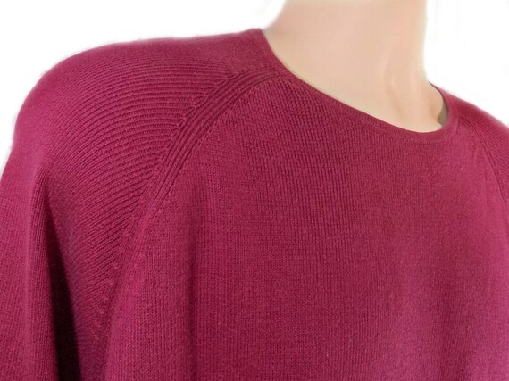 men's burgundy crew neck sweater