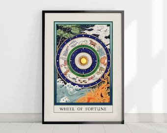 Wheel of Fortune Tarot Card A5/A4/A3 Giclee print