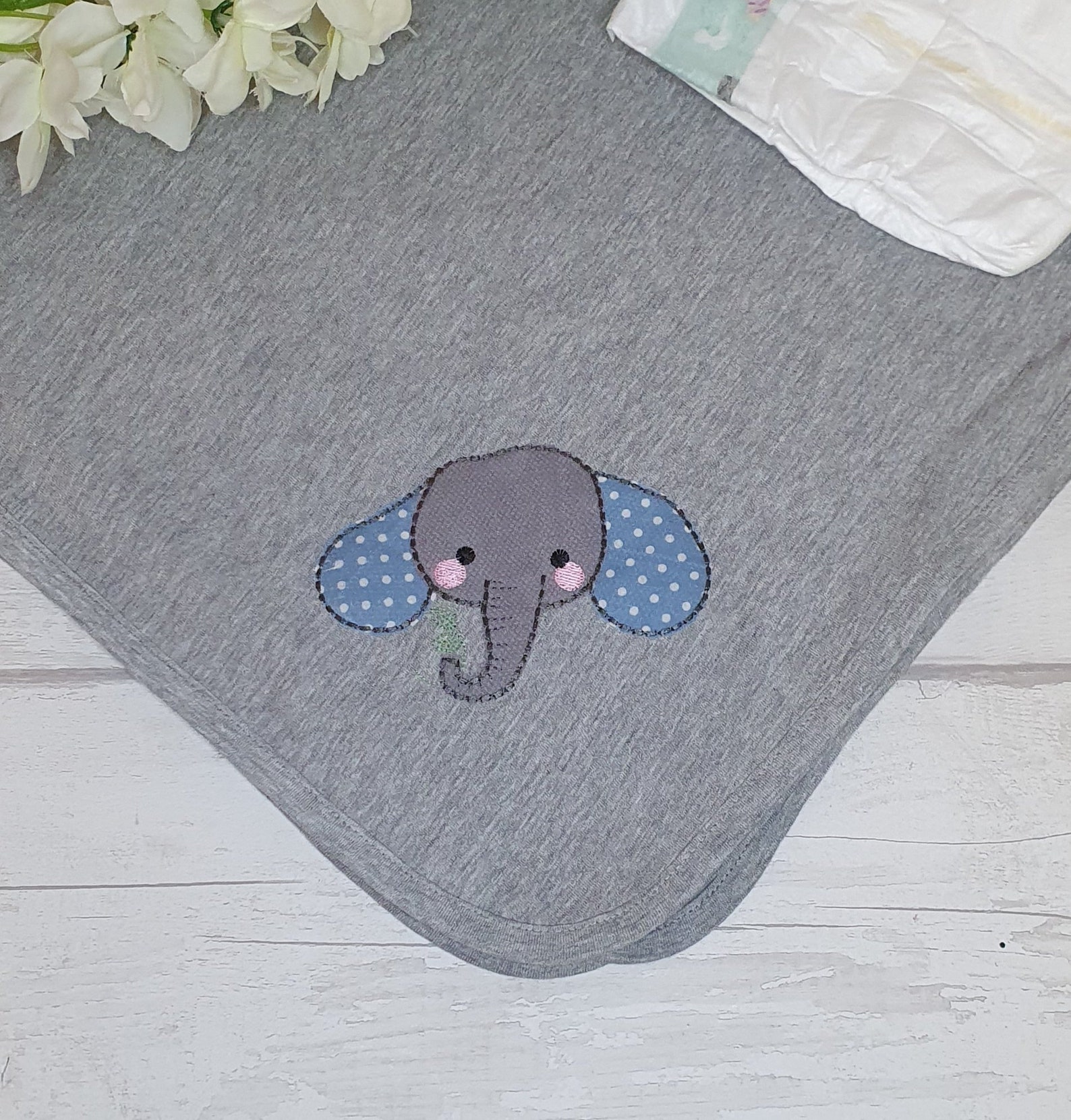 Elephant Baby Blanket Etsy