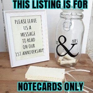 Wedding Message in a Bottle NOTECARDS ONLY,Guest Book, Alternative Guestbook,Wedding