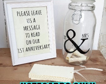 Wedding Message in a Bottle NOTECARDS ONLY,Guest Book, Alternative Guestbook,Wedding