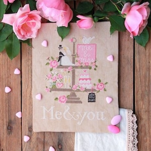 Me & You Tiered Tray PDF Cross Stitch Chart 画像 2