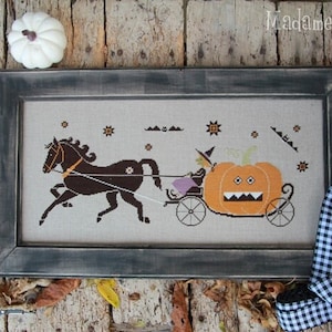 Halloween Cenerentola - Grafico a punto croce