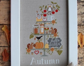 Festeggia l'autunno - PDF - Schema punto croce