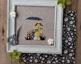 Cats in the rain - PDF Schema punto croce