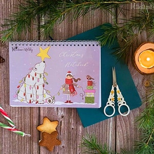 Quaderno di Natale in formato cartaceo + Schema a punto croce "Christmas Robin" in formato PDF