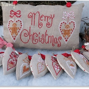 Cross Stitch Pattern: Merry Christmas - PDF