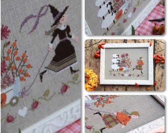 Madame Chantilly / AUTUMN DELIVERY / Cross Stitch Chart / - Etsy