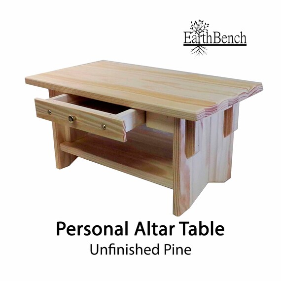 Unfinished Pine Altar W Drawer 20 By 11 By 10 Inches Tall Etsy