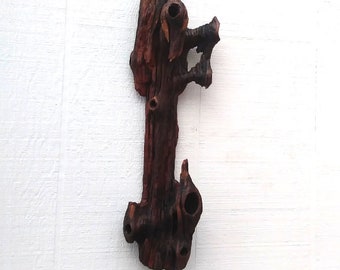 Long Rustic Wood Wall Sculpture Driftwood Art