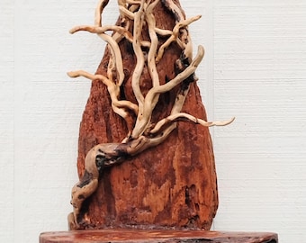 Driftwood Tree Shelf Natural Wood Decor Wall Art