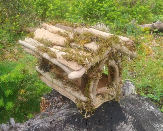 Driftwood Bird Feeder Etsy