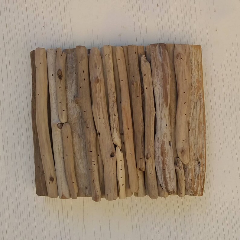 Square Driftwood Wall Panel Driftwood Wall Art 3 Etsy