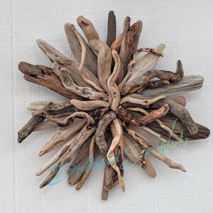 Natural Driftwood Wall Hanging Sculpture Starburst