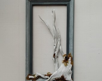Driftwood Tree In Frame Beach Decor Wall Hanging