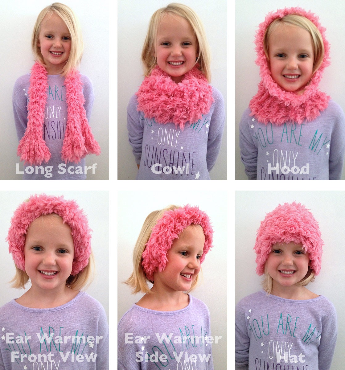 BEARDED KID☆Fluffy Muffler C.C Kids Faux Fur Sherpa Earmuffs Ear Warmer-KD-EMS3667