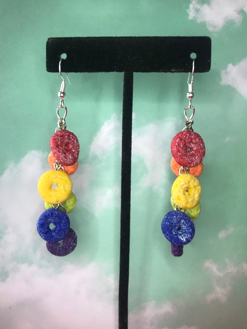 Froot loop earrings Fruit loop earrings