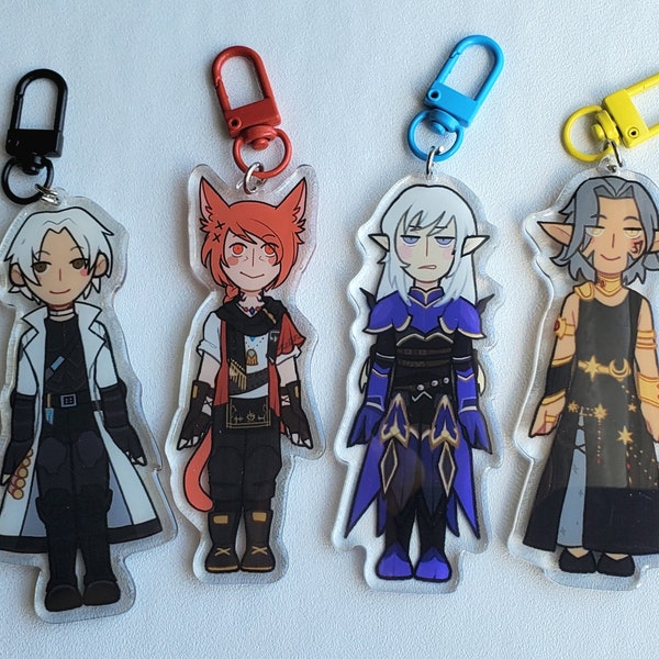 FFXIV Scions 3.5" Acrylic Charms