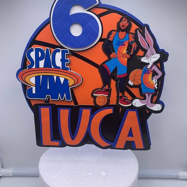 Lebron Space Jam Cake Topper Etsy