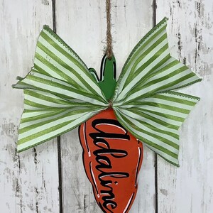 Carrot Easter Basket Tag with Names, Personalized Easter Basket Tag, Easter Tree Ornaments, Easter Treat Bag Toppers, Custom Basket Tags