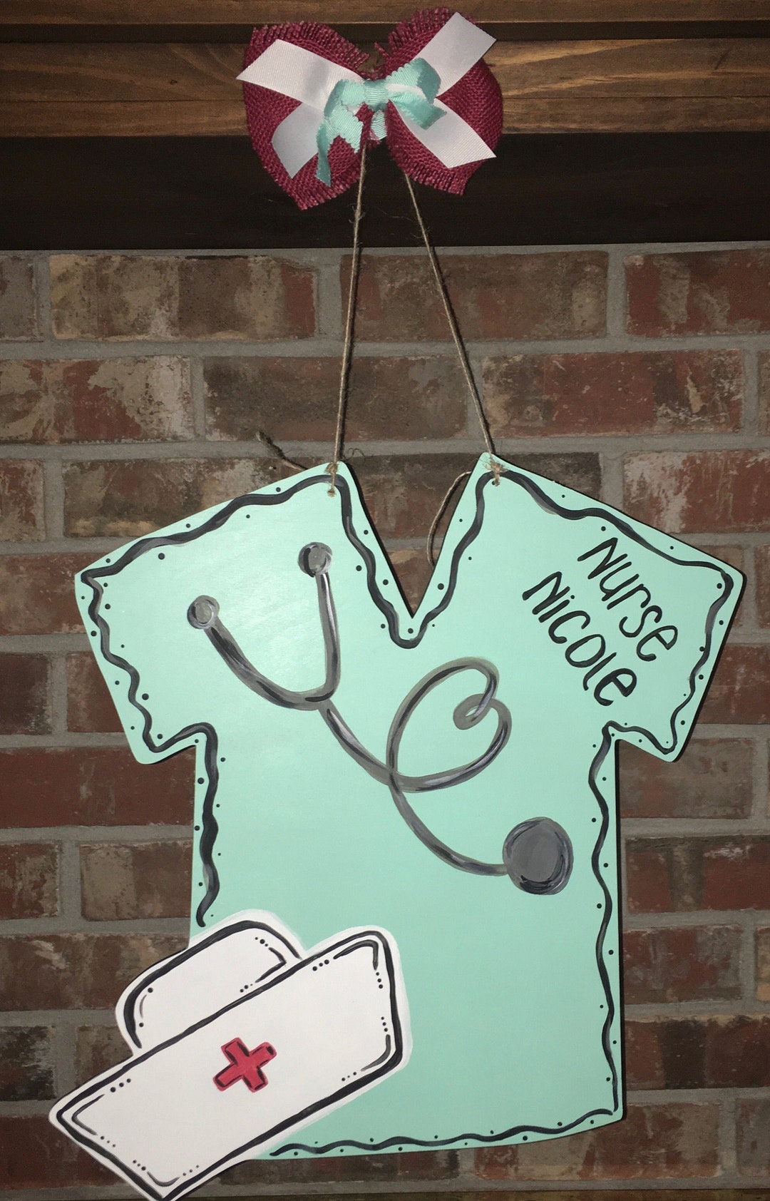 Scrub Top Door Hanger, Nurse Door Sign, Graduation Gift for Nurse
