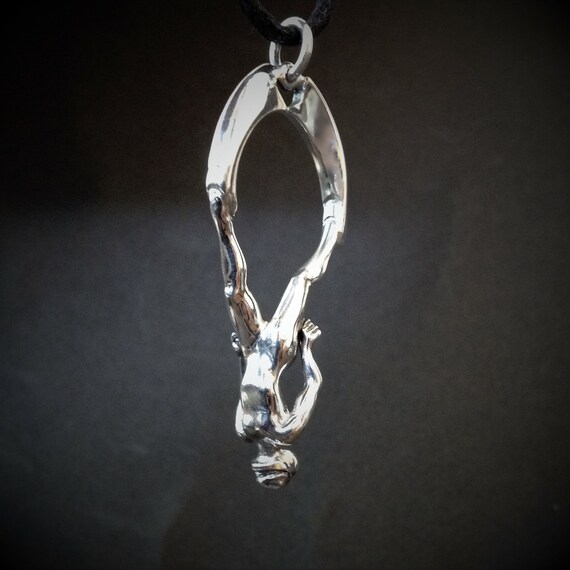 Argent Sterling 925 Scuba Diver Charm Made in USA