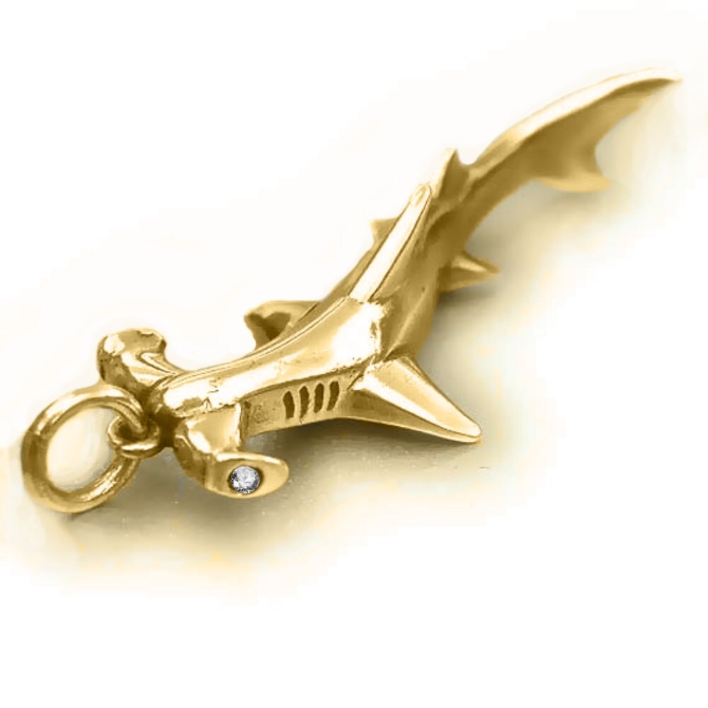 Hammerhead Shark Necklace Gold and 