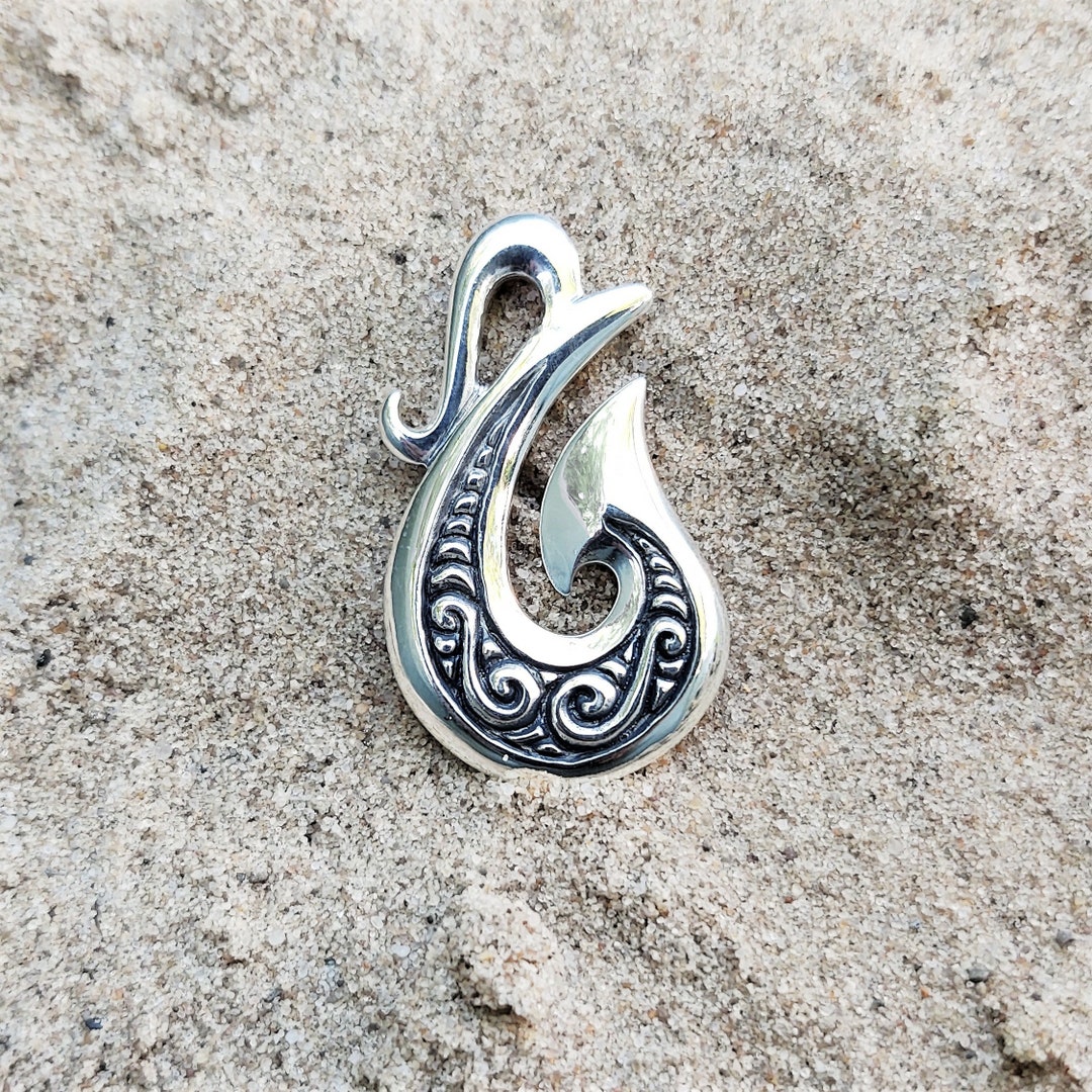 Elements Collection Maori Surf Pendant Cord Necklace - Tribal Design