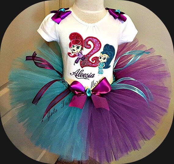 shimmer and shine tutu set