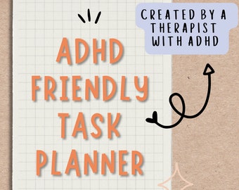 ADHD Priority Planner, Project Organizer, Brain Dump Daily Planner, Organization Instant Download Neurodivergent Resource
