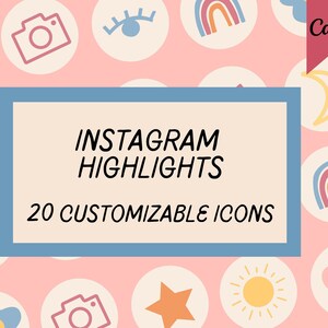 Bright Sunshine Instagram Highlight Covers Canva | Bearbeitbare Insta-Symbole | Highlight-Symbole | Niedliches Social Media Branding