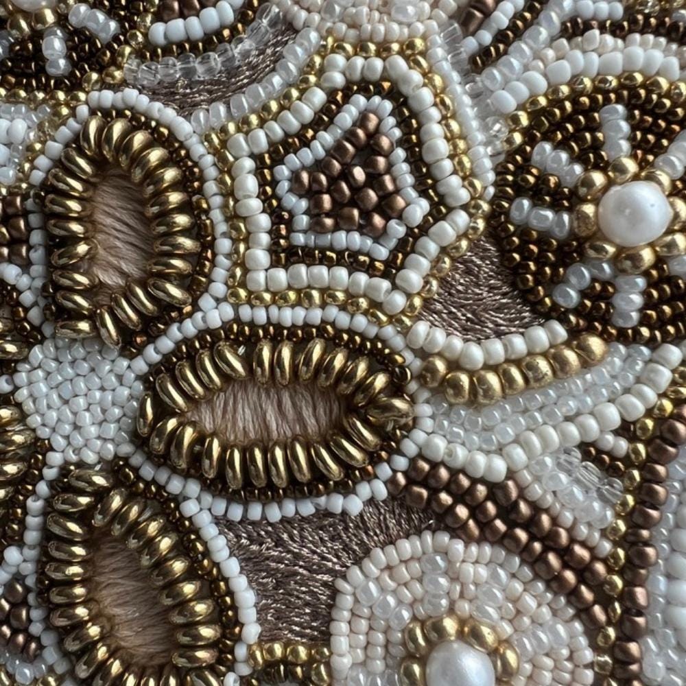 Beaded Embroidery Pattern PDF Instant Download DIY Hand Embroidery ...
