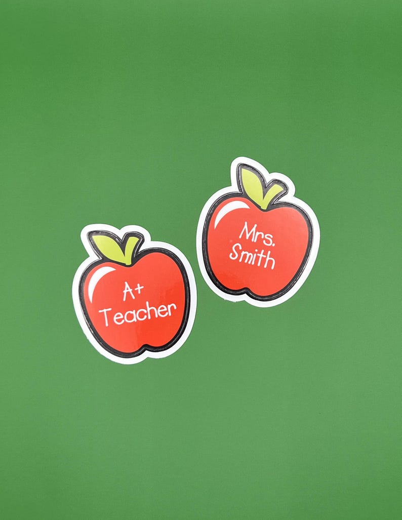 Custom Teacher Appreciation Sticker - Apple for Teacher! - Etsy