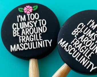 Knitting Needle Point Protectors, Knitting Needle Stoppers Knitting Notions Feminist Gender Roles Fragile Masculinity Knit Gifts