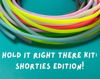 SHORT SET Knitting Stitch Holder Tubes  "Hold-It-Right-There Kit Shorties Edition" Knitting notions, tools, accessories