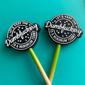 Knitting Needle Point Protectors, Knitting Needle Stoppers, Knitting Notions Funny Saying F Bomb Cursing Swearing Gifts for Knitters Let's keep the
