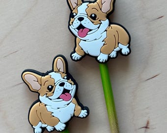 Knitting Needle Point Protectors, Knitting Needle Stoppers Notions Frenchie Boston Terrier Dog Breeds Mutt Animals Pets Gifts for Knitters