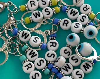 Stitch Markers - Right Side Wrong Side - Knitting Crochet - Snag Free Removable Handmade Stocking Stuffers Gifts for Knitters Crafters Yarn