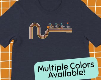 Camiseta unisex "Paloma teje un sombrero" - Manualidades de punto y ganchillo - Regalos de lana para tejedores
