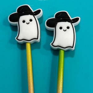 Knitting Needle Point Protectors Knitting Needle Stoppers Knitting Notions Halloween Country Music Cowboy Hat Ghost Gifts for Knitters