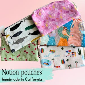 Handmade Zipper Bag Pouch - Pencil Pouch Making Gift Knitting Crochet Yarn Spinning Crafting Notions Craft Storage Gifts for Mom