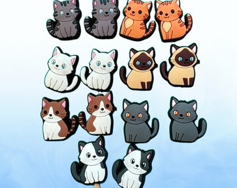 Knitting Needle Point Protectors, Knitting Needle Stoppers Knitting Notions Cat Kitty Calico Siamese Tabby Animals Pets Gifts for Knitters