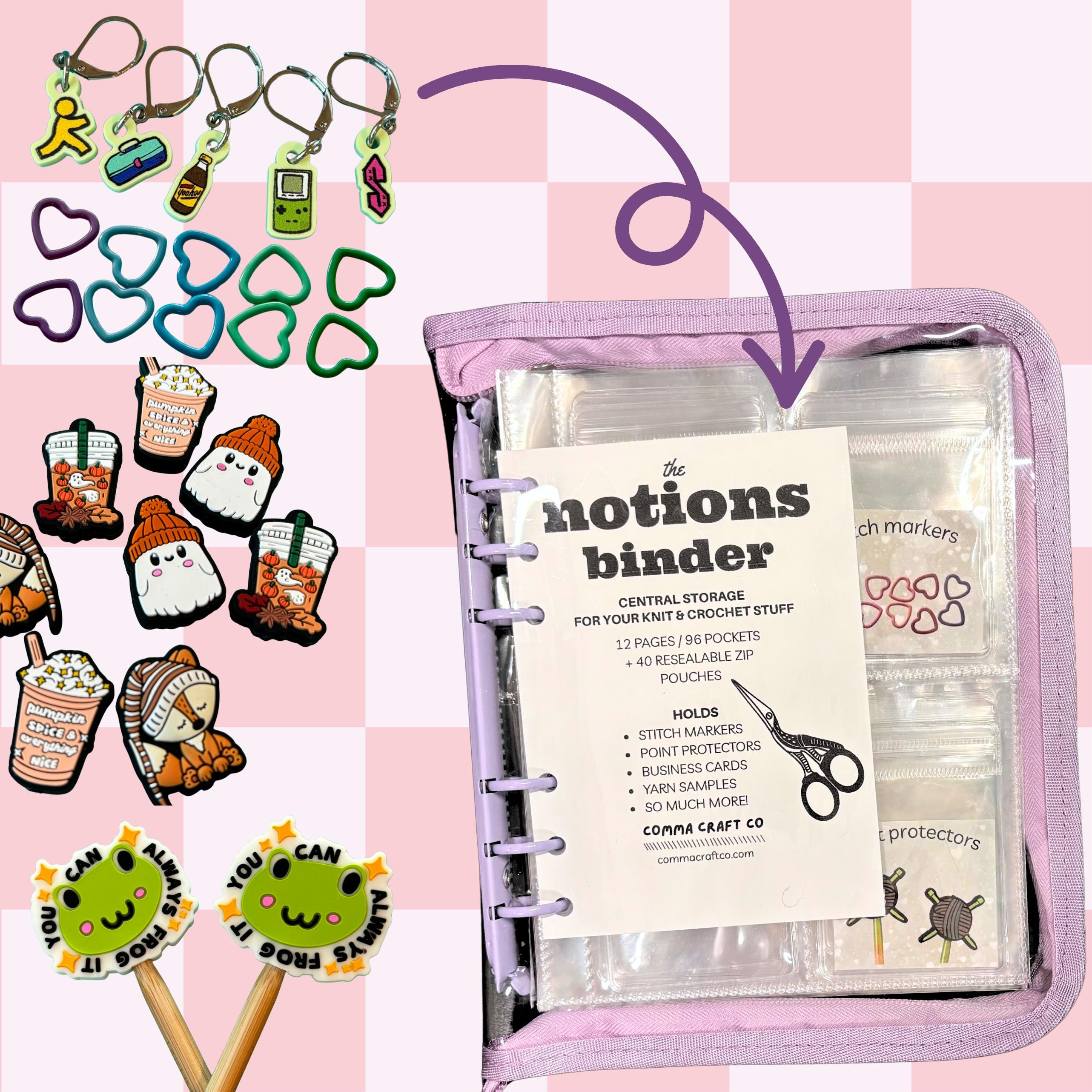 craftA インクケース The Notions Binder - Deluxe Organizer - Knitting and Crochet Tools