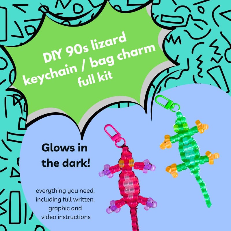 Lizard Keychain - Etsy
