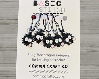 So0t Sprite Stitch Markers Knitting Crochet Notions Millennial Unique Fun Gifts for Knitters Crocheters Anime Movie Kawaii Cute Bulb Markers