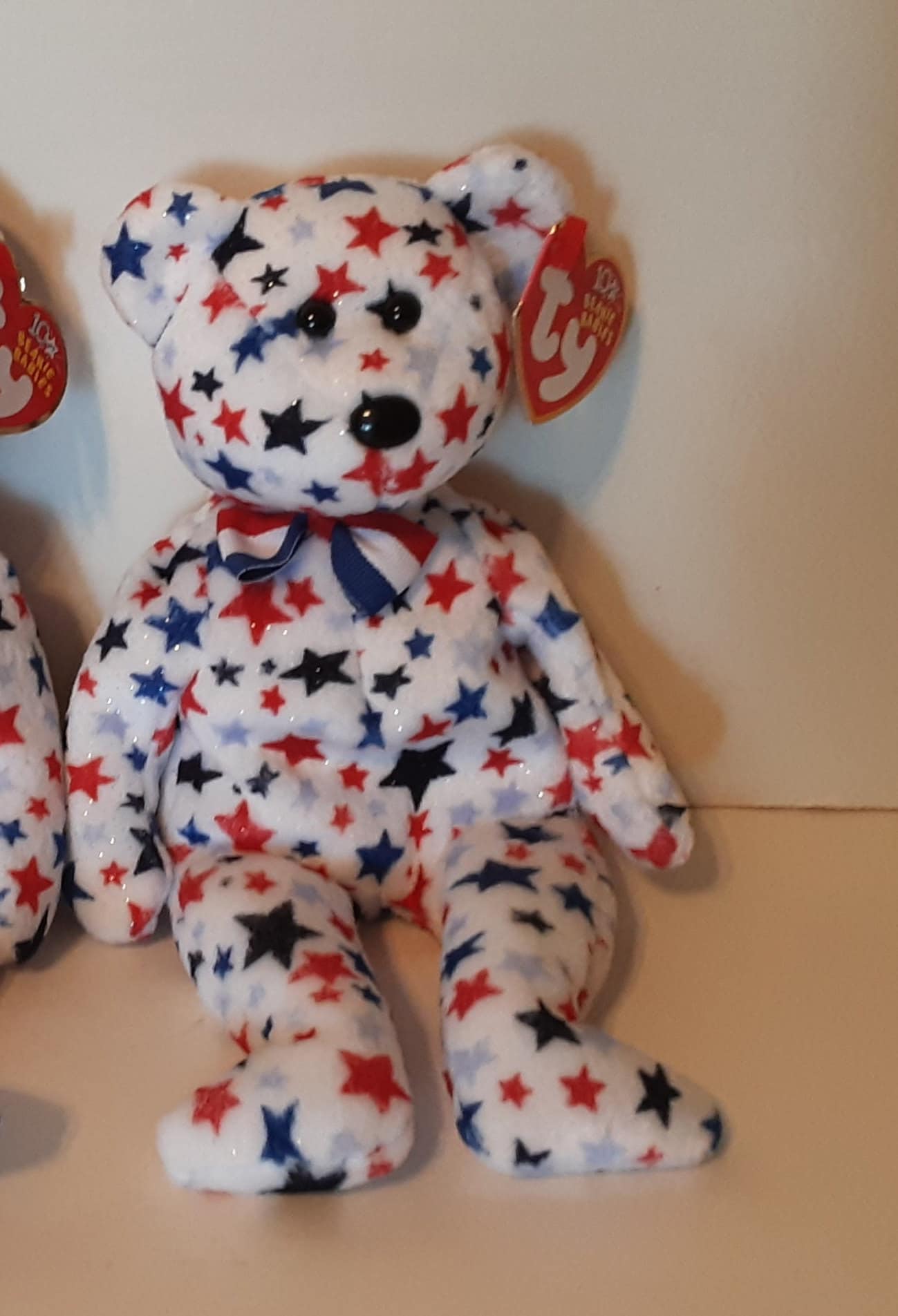 Ty Red White Blue 10th Anniversary Patriotic 4th July Beanie Baby Original Bear for sale online 