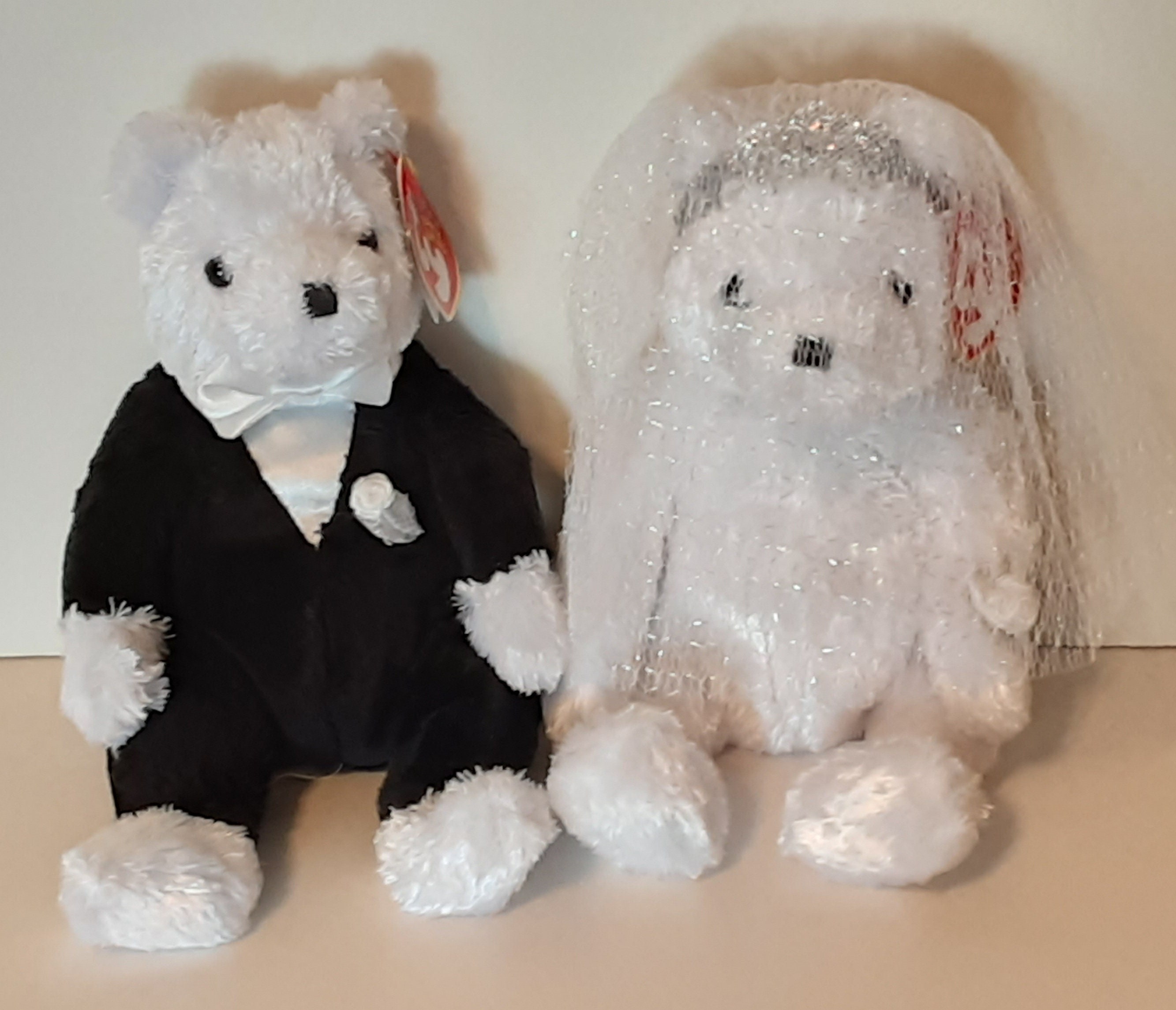 Bride and groom store ty beanie babies
